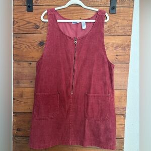 Vintage Corduroy Sleeveless Shift Dress